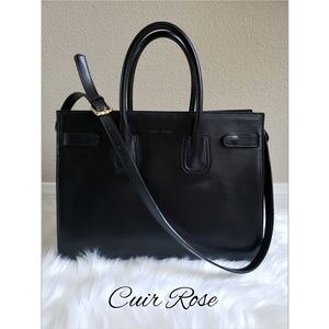 Cuir Rose Italian Leather Handbag